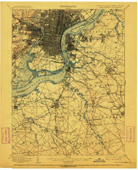 1898 Map of Philadelphia, 1912 Print