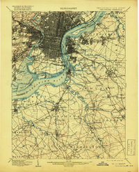 1898 Map of Philadelphia, 1919 Print