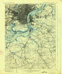 1898 Map of Philadelphia, 1926 Print