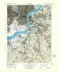 preview thumbnail of historical topo map of Philadelphia, PA in 1943