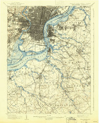 preview thumbnail of historical topo map of Philadelphia, PA in 1898
