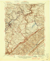 Download a high-resolution, GPS-compatible USGS topo map for Philipsburg, PA (1945 edition)