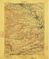 1906 Map of Phoenixville, 1910 Print