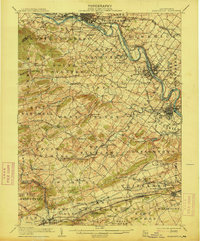 1906 Map of Phoenixville, 1914 Print