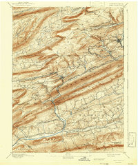 1892 Map of Pine Grove, PA, 1942 Print