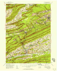preview thumbnail of historical topo map of Pine Grove, PA in 1955