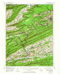 Download a high-resolution, GPS-compatible USGS topo map for Pine Grove, PA (1965 edition)