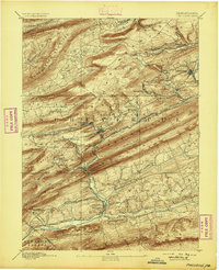 preview thumbnail of historical topo map of Schuylkill County, PA in 1892