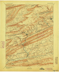 1892 Map of Northumberland County, PA, 1905 Print