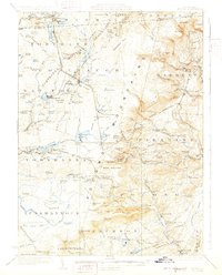1923 Map of Pocono, 1928 Print