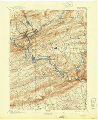 preview thumbnail of historical topo map of Pottsville, PA in 1891