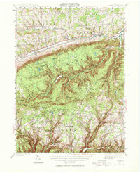 Download a high-resolution, GPS-compatible USGS topo map for Powell, PA (1965 edition)