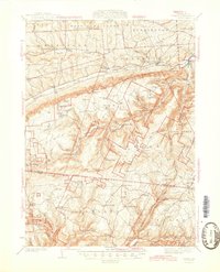 Download a high-resolution, GPS-compatible USGS topo map for Powell, PA (1945 edition)