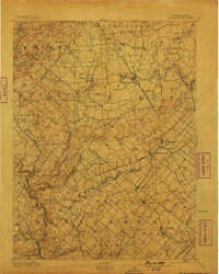 1894 Map of Quakertown, PA, 1898 Print