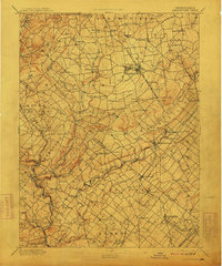1894 Map of Quakertown, PA, 1911 Print