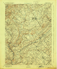 1894 Map of Quakertown, PA, 1929 Print