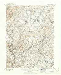 1888 Map of Quakertown, 1963 Print