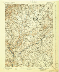 1894 Map of Quakertown, PA, 1939 Print