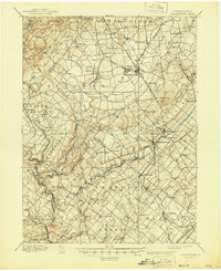 preview thumbnail of historical topo map of Quakertown, PA in 1894