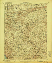 1912 Map of Quarryville, 1918 Print