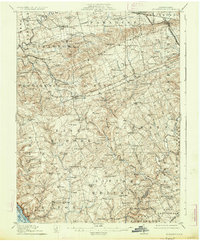 1912 Map of Quarryville, 1934 Print