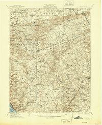 1912 Map of Quarryville, 1944 Print