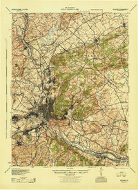 preview thumbnail of historical topo map of Reading, PA in 1944