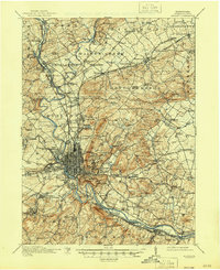 preview thumbnail of historical topo map of Reading, PA in 1915