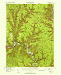 Download a high-resolution, GPS-compatible USGS topo map for Renovo East, PA (1956 edition)