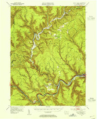 Download a high-resolution, GPS-compatible USGS topo map for Renovo West, PA (1955 edition)