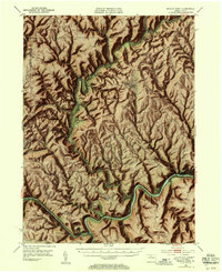 Download a high-resolution, GPS-compatible USGS topo map for Renovo West, PA (1955 edition)