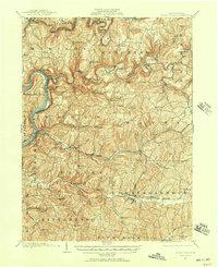 1901 Map of Rural Valley, 1957 Print