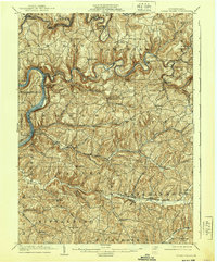 1903 Map of Rural Valley, PA, 1939 Print