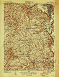 1942 Map of Sayre