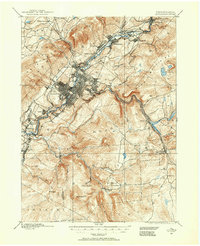 1889 Map of Scranton, 1954 Print