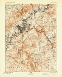 1893 Map of Scranton, 1933 Print