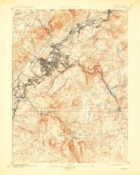 1893 Map of Scranton, 1909 Print