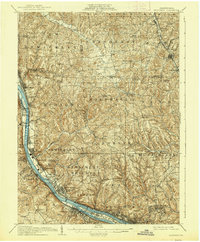 1908 Map of Sewickley, 1938 Print