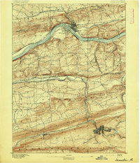 1892 Map of Shamokin