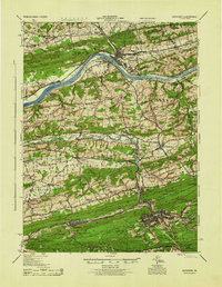 1943 Map of Shamokin