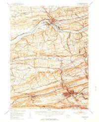 Download a high-resolution, GPS-compatible USGS topo map for Shamokin, PA (1954 edition)