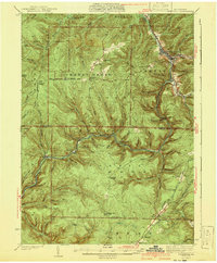 preview thumbnail of historical topo map of Forest County, PA in 1941