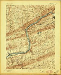 1894 Map of Shickshinny, 1897 Print