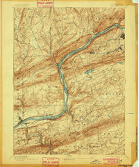 1894 Map of Shickshinny, 1901 Print