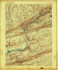 1894 Map of Shickshinny, 1922 Print