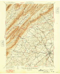 1923 Map of Shippensburg, PA, 1948 Print