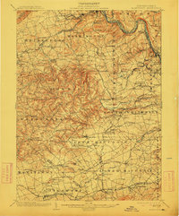 1902 Map of Slatington, 1912 Print
