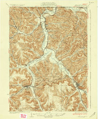 Download a high-resolution, GPS-compatible USGS topo map for Smethport, PA (1937 edition)