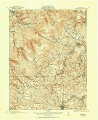 1913 Map of Laurel Mountain, PA, 1961 Print