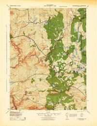 preview thumbnail of historical topo map of Carbon County, PA in 1943